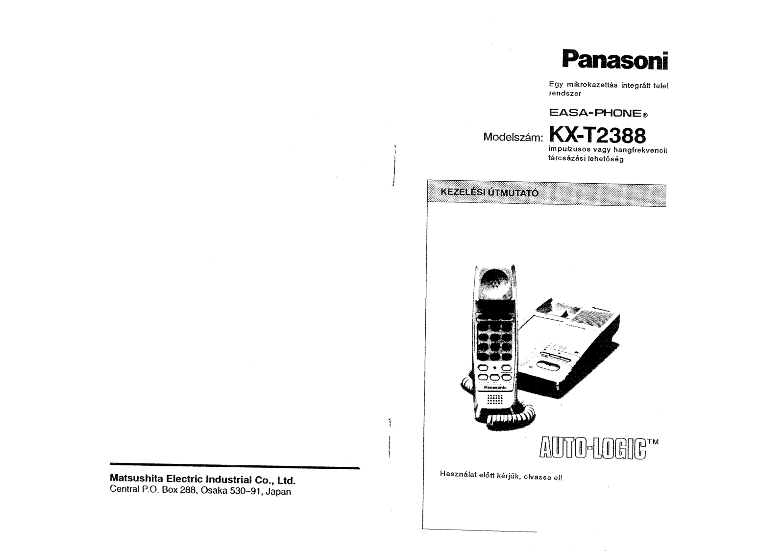 Panasonic KX-T2388 User Manual