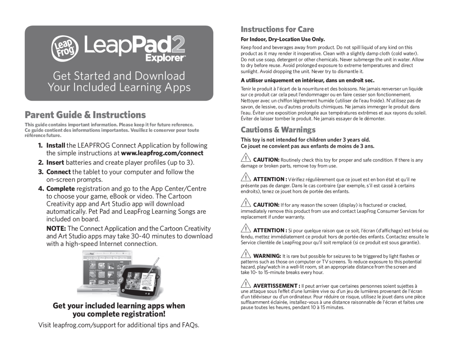 LeapFrog LeapPad 2, LeapPad 2 Power User Manual