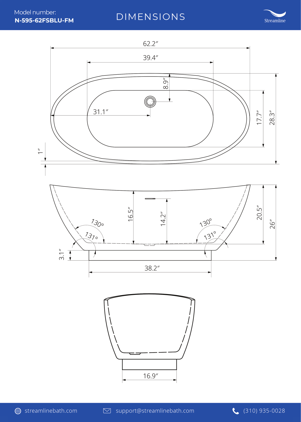 Streamline Bath SLBH8113 Specifications - ManualMachine.com