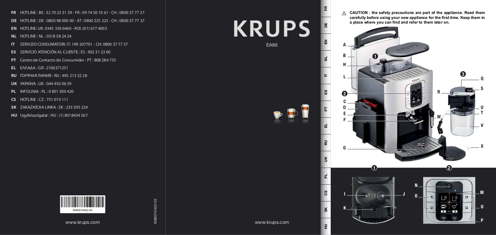 Krups EA860E10 User Manual