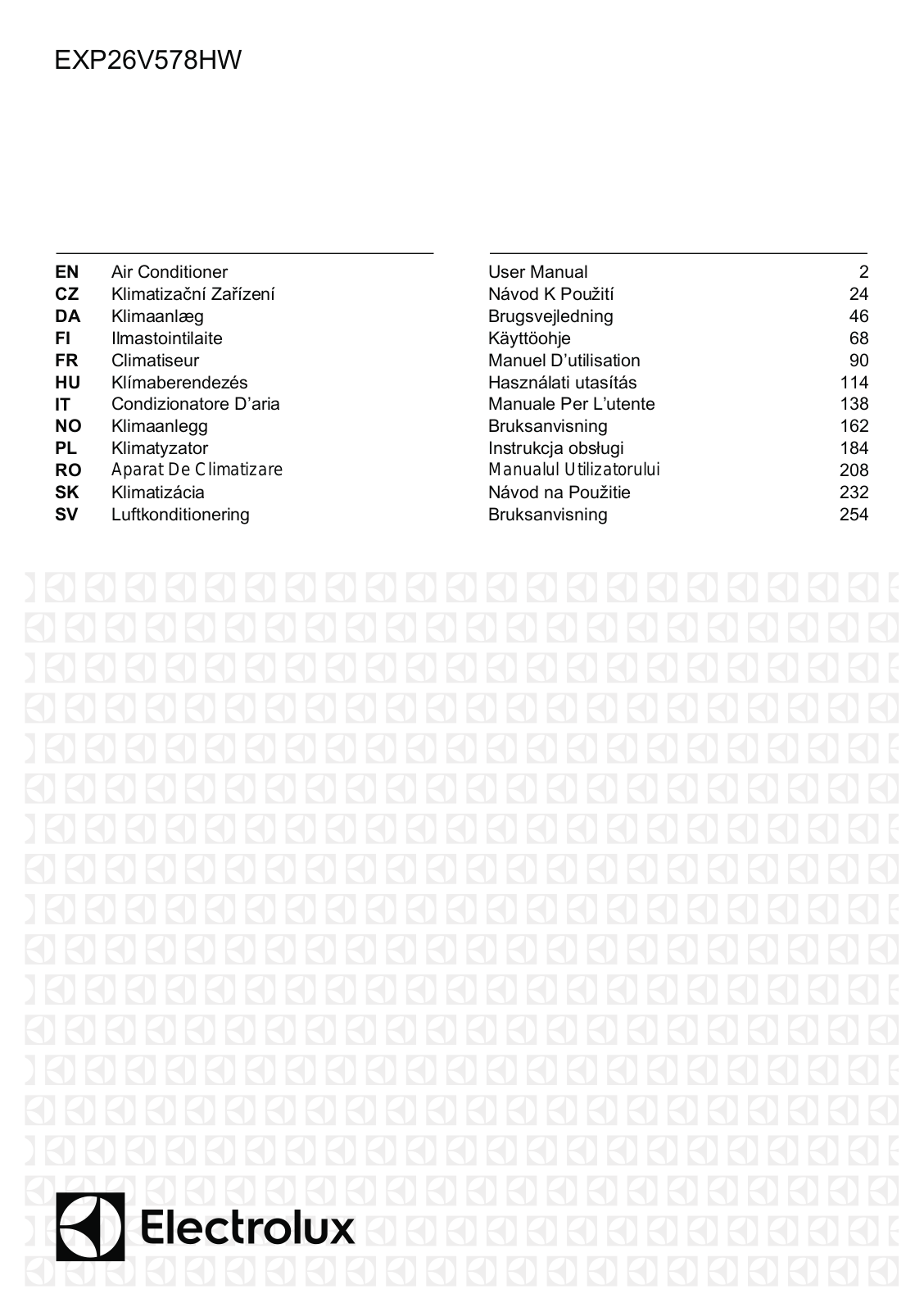 Electrolux EXP26V578HW User Manual