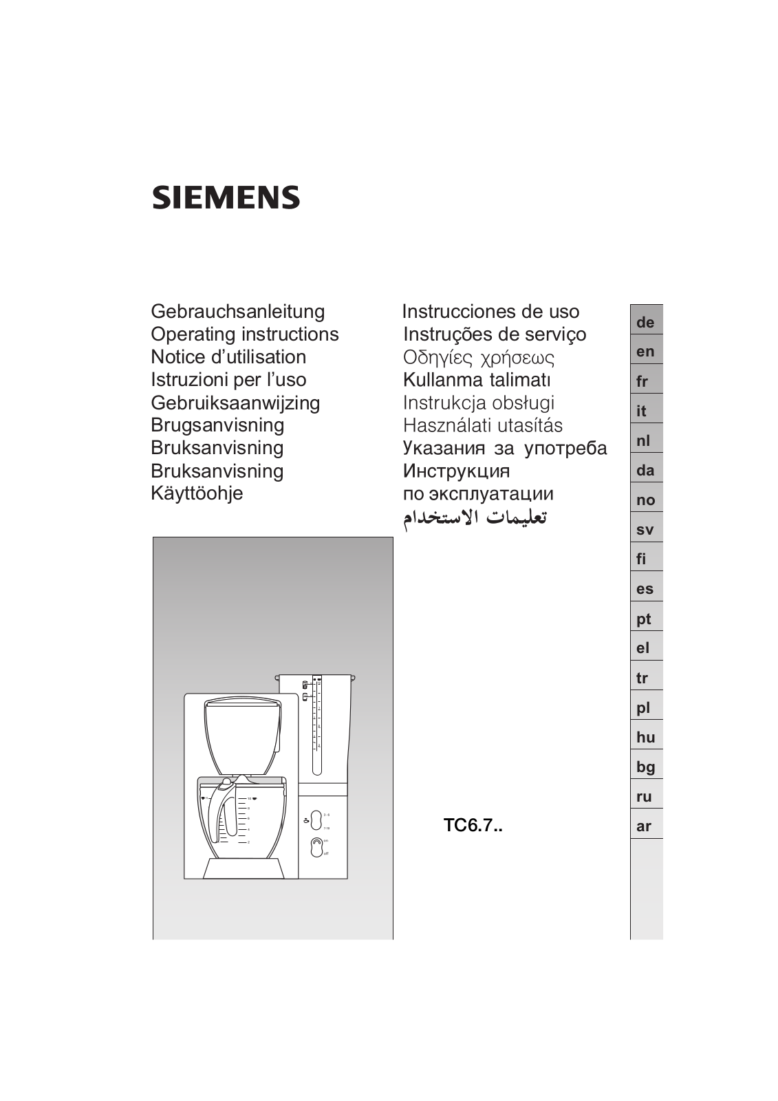 SIEMENS TC66721 User Manual