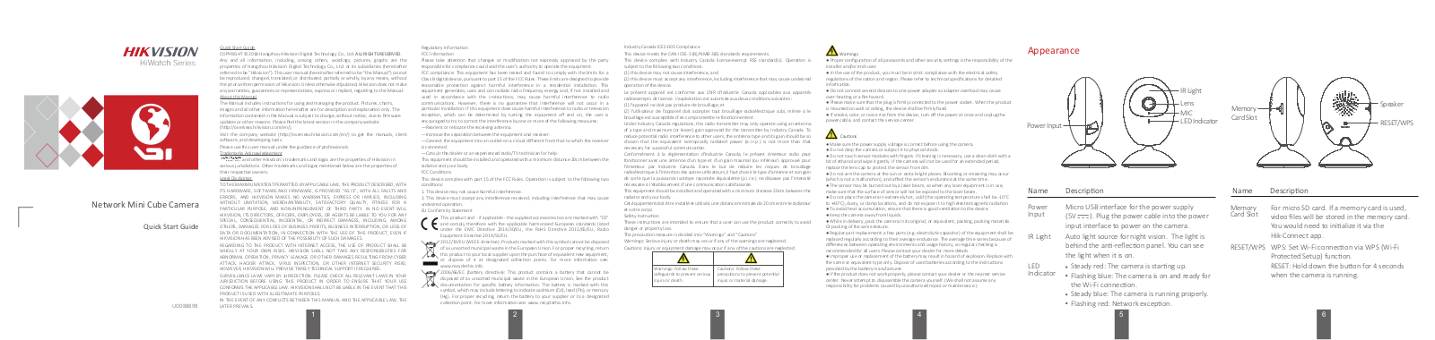 Hangzhou Hikvision Digital Technology I00C10C, I02C10C Users manual