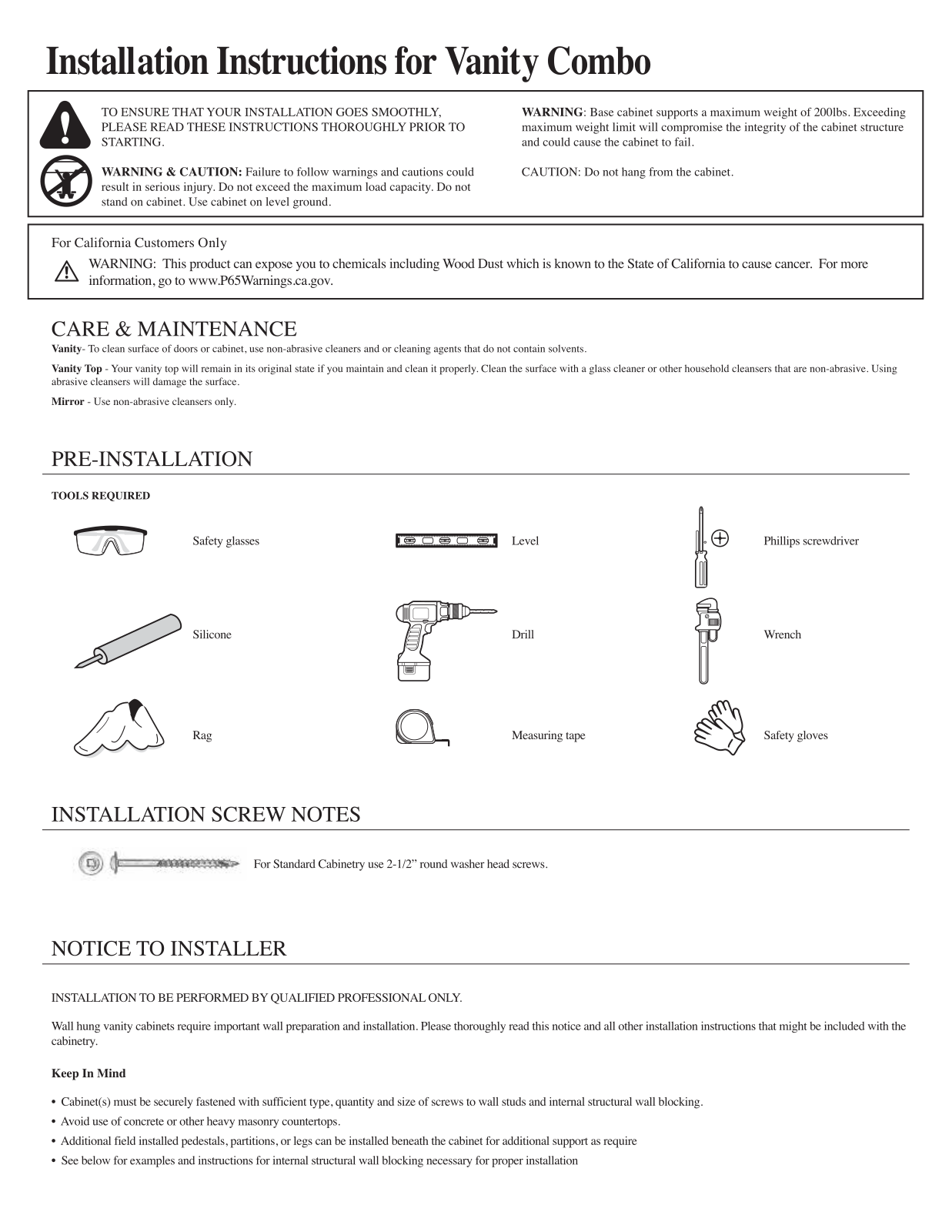 Zipcode Design W002136882 Installation & Assembly - ManualMachine.com