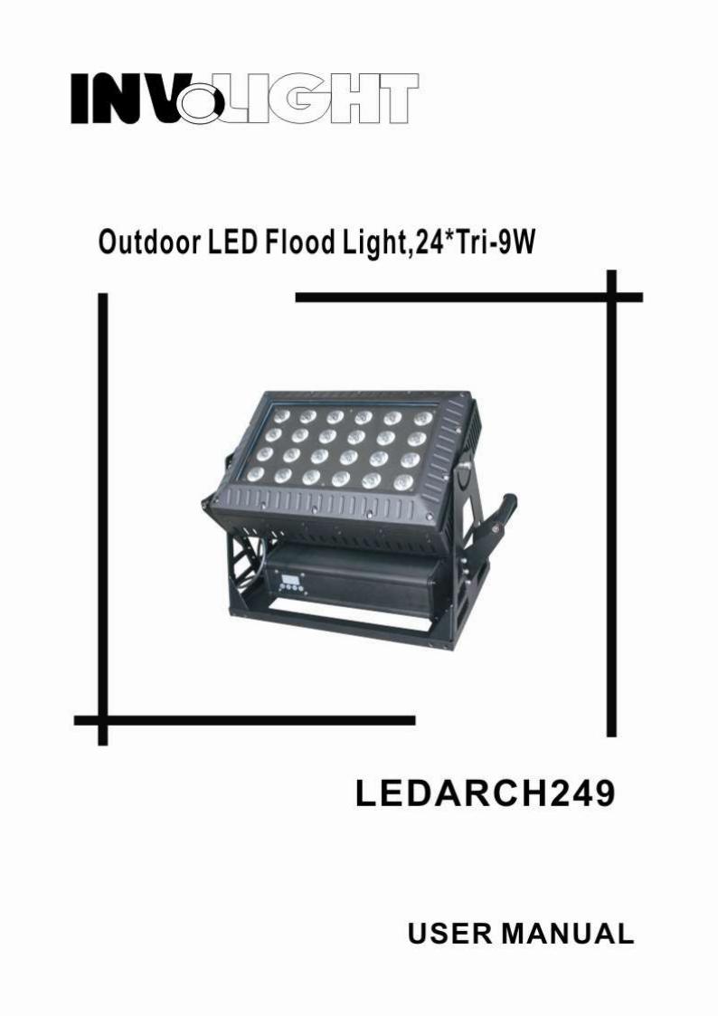 Involight LED ARCH249 User Manual