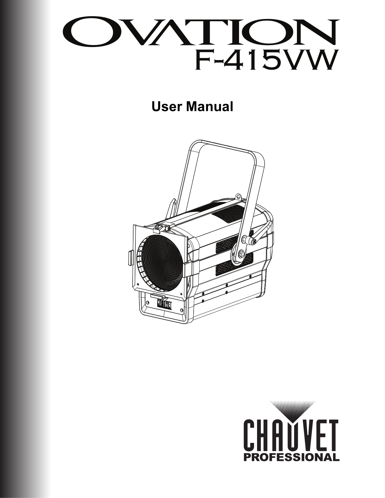 Chauvet Pro Ovation F-415VW Users Manual