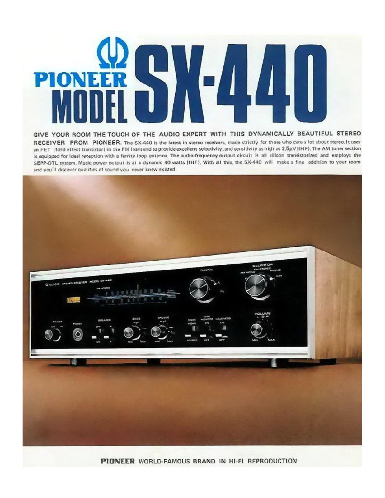 Pioneer SX-440 Brochure