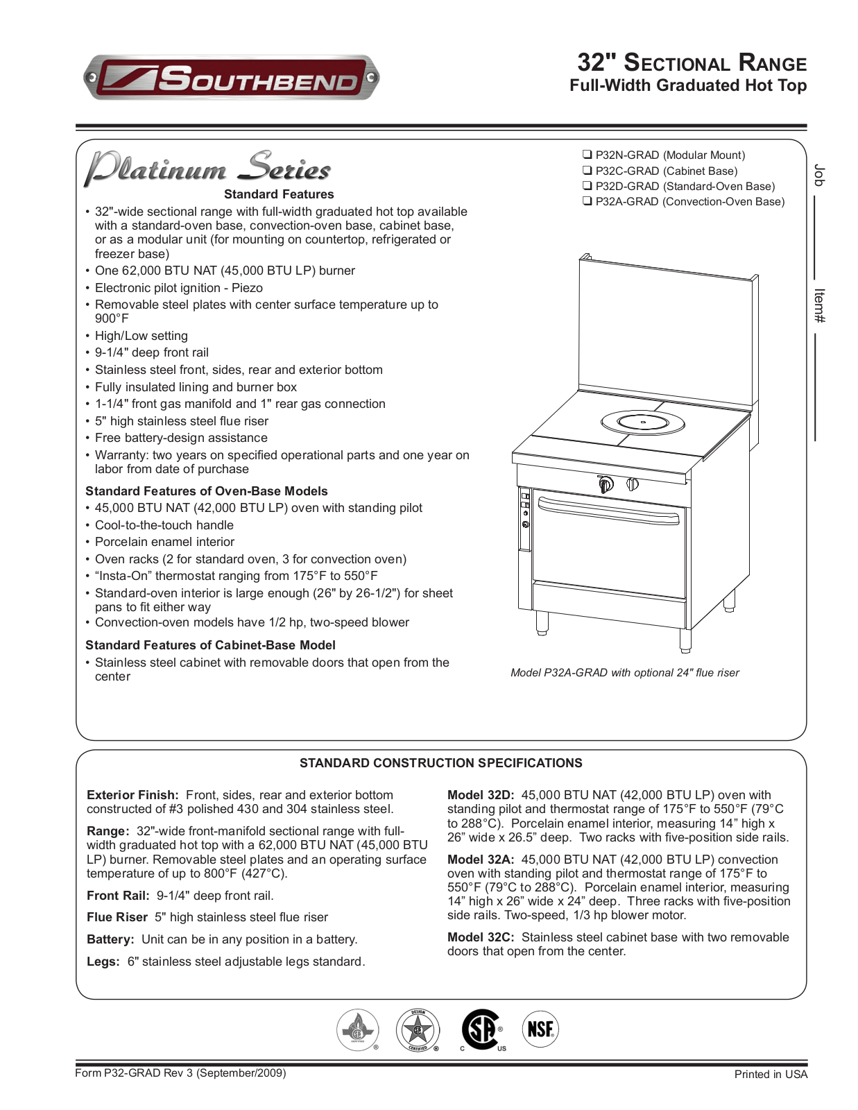 Southbend P32N-GRAD General Manual