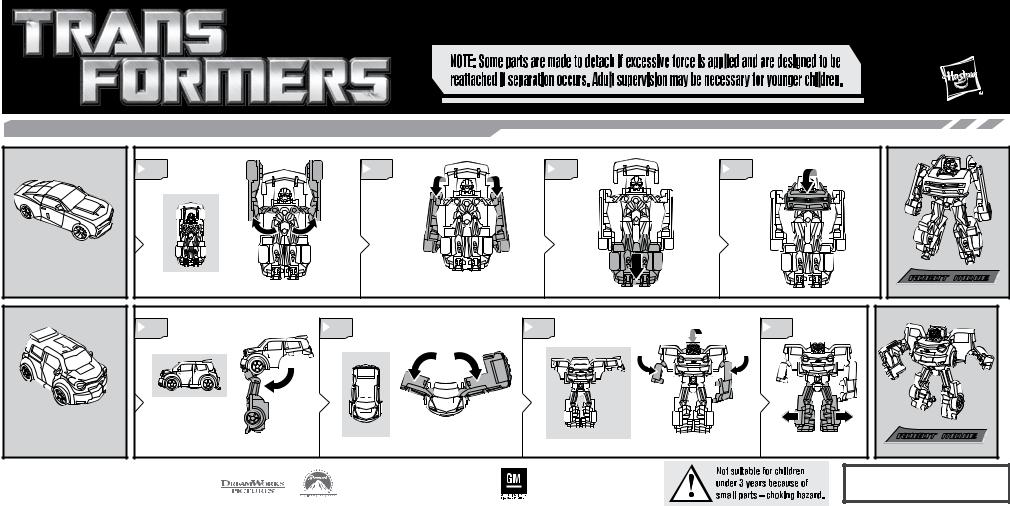 Hasbro TRANSFORMERS BUMBLEBEE AND MUDFLAP User Manual