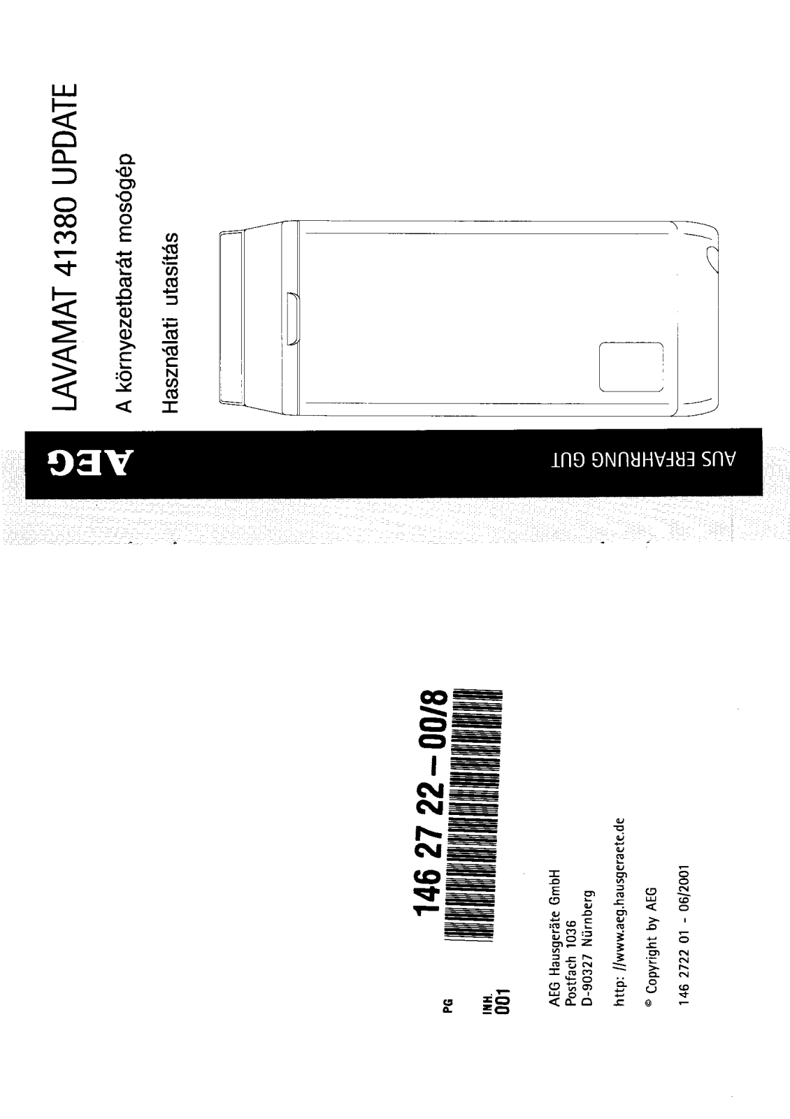 AEG LAVAMAT 41380 User Manual