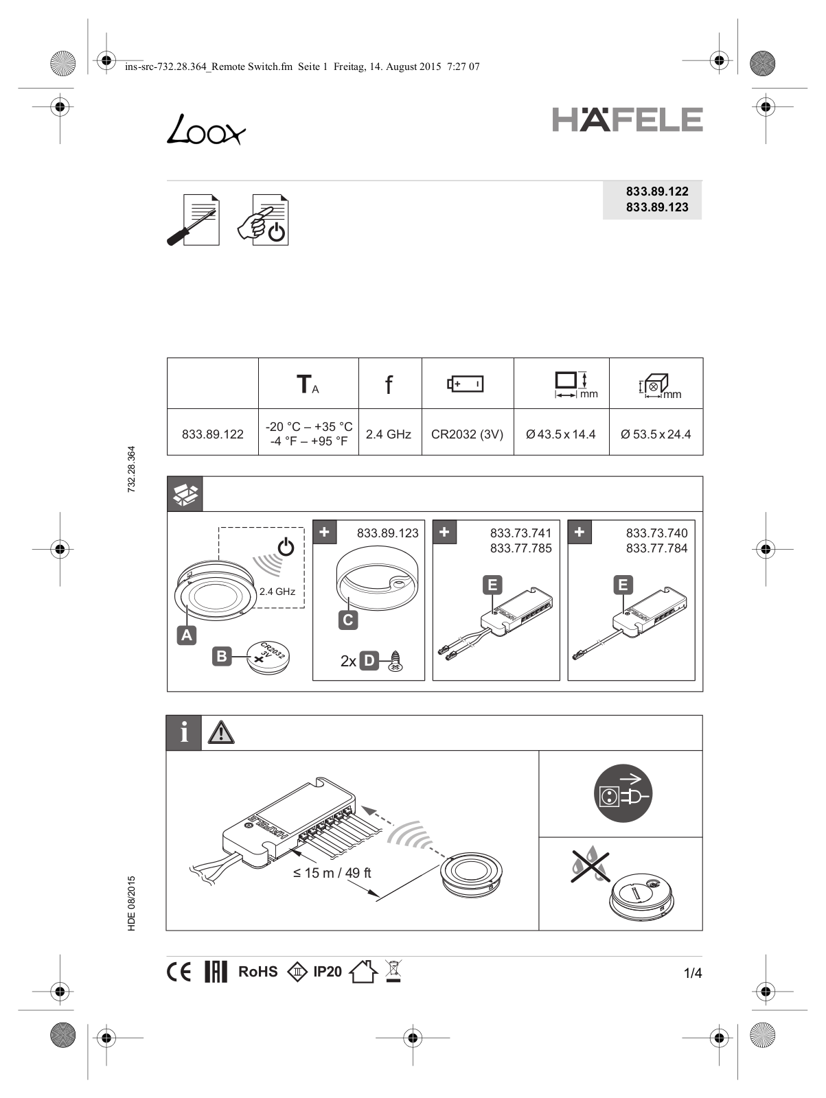 Hafele America HAFELESZOJ User Manual