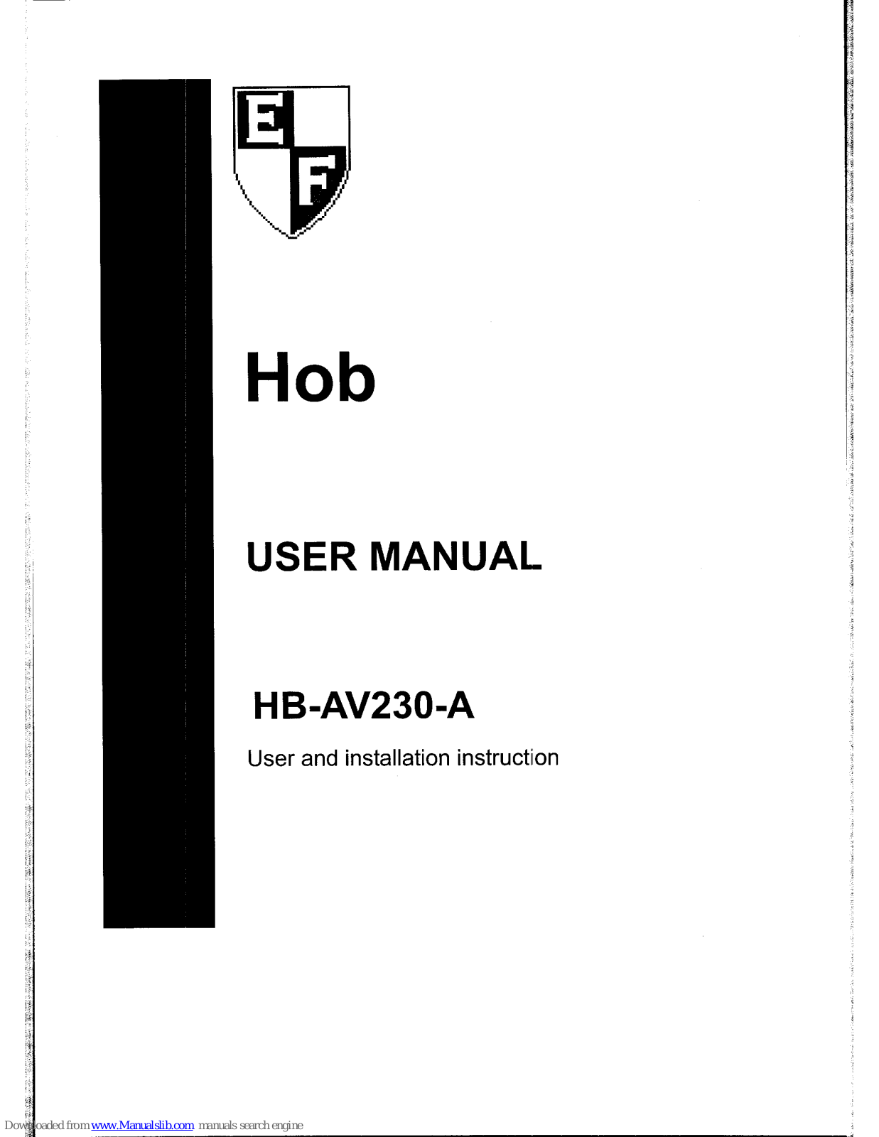 EF HB-AV230-A User Manual