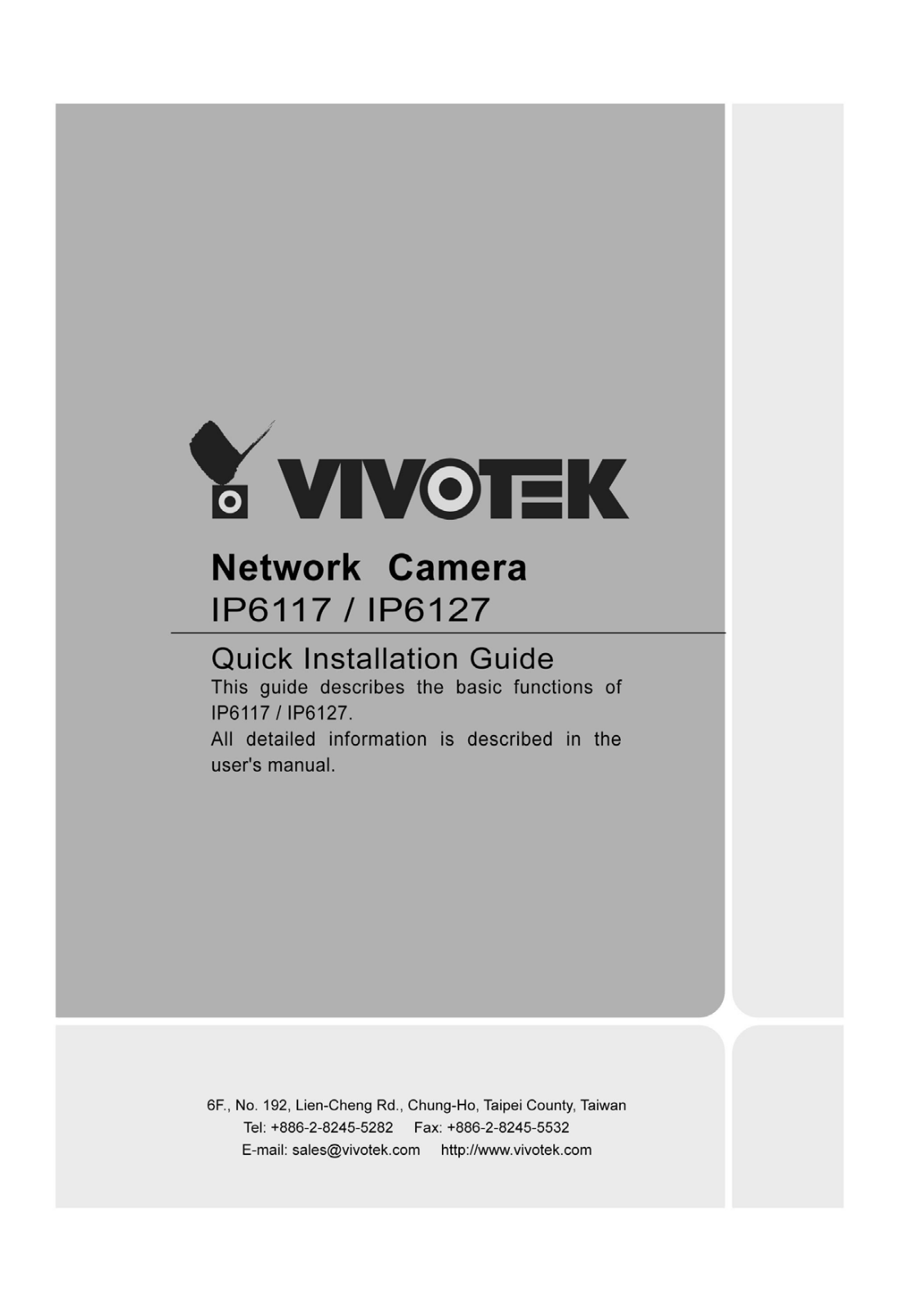 Vivotek IP6117, IP6127 User Manual