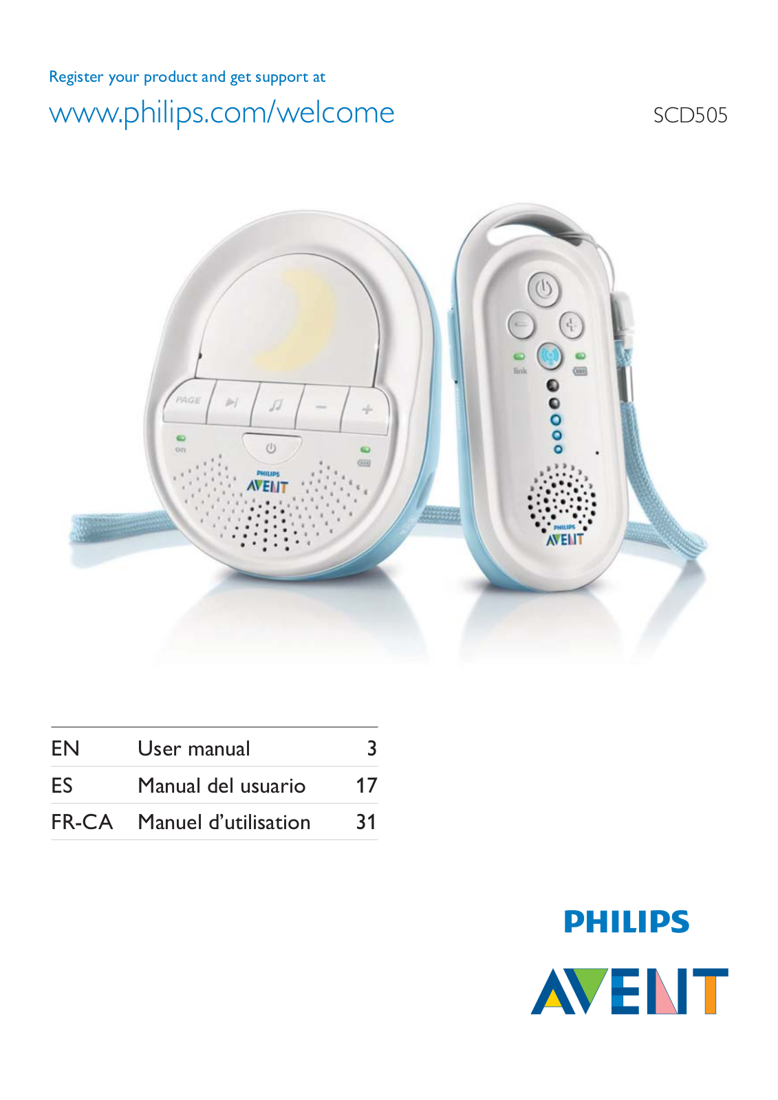 Philips SCD 505 QUICK START GUIDE