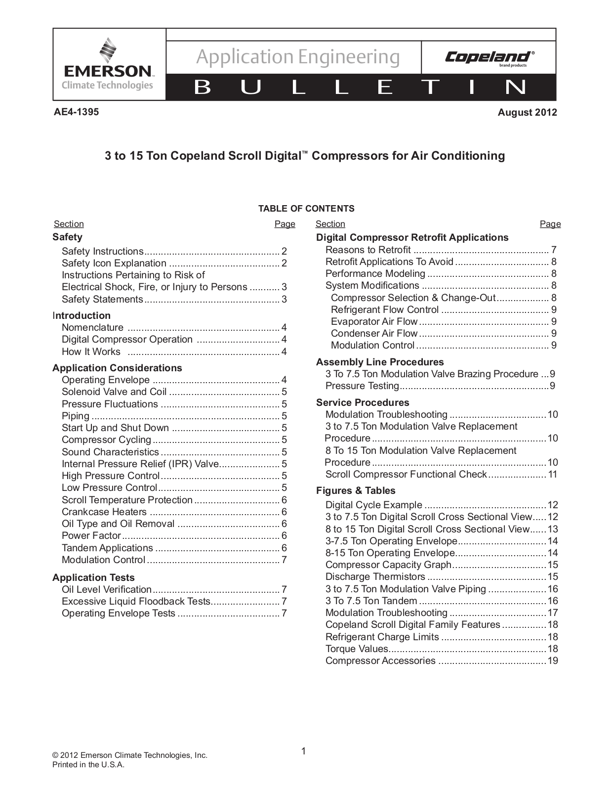 Emerson AE4-1395 User Manual