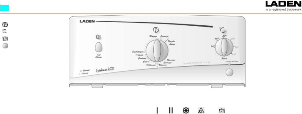 LADEN EV 4021 PROGRAM TABLE