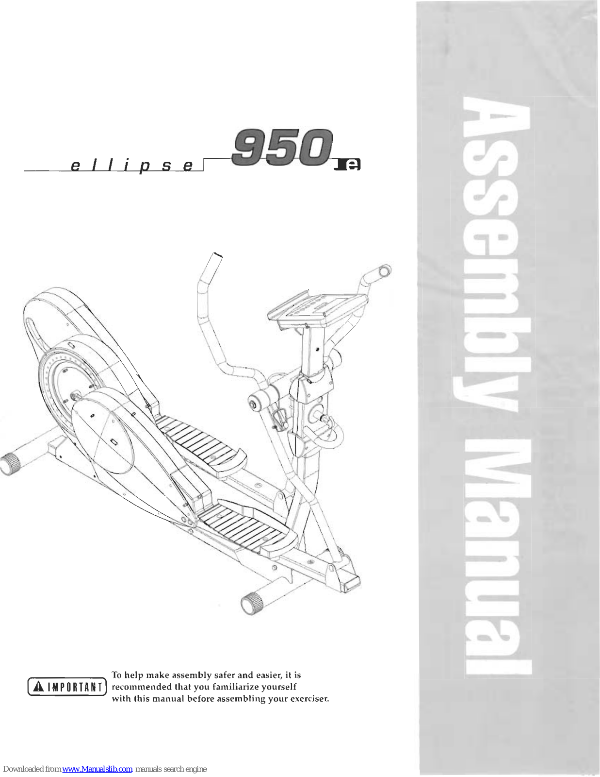 NordicTrack Ellipse 950e User Manual