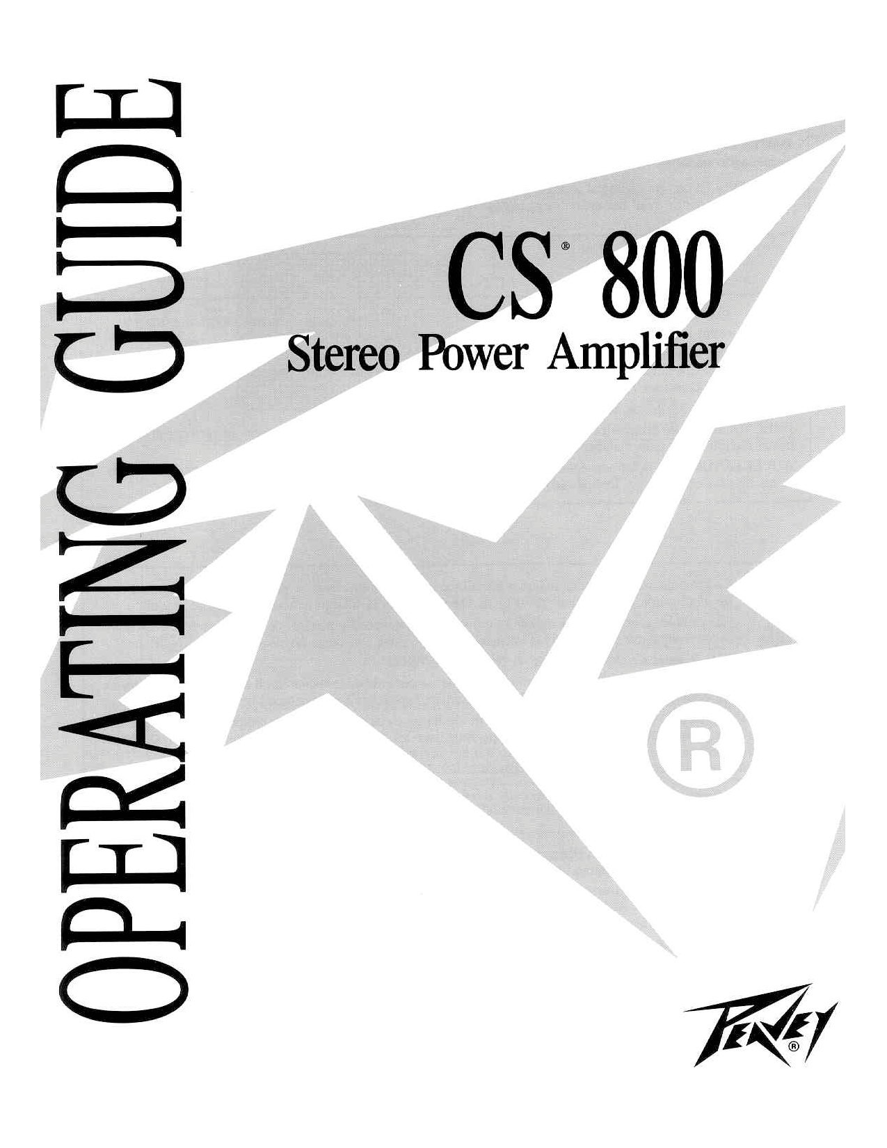 Peavey CS 800 User Manual