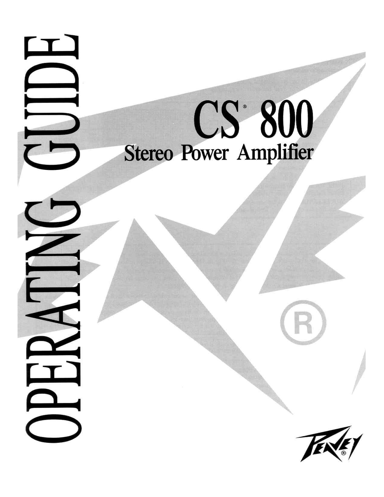 Peavey CS 800 User Manual