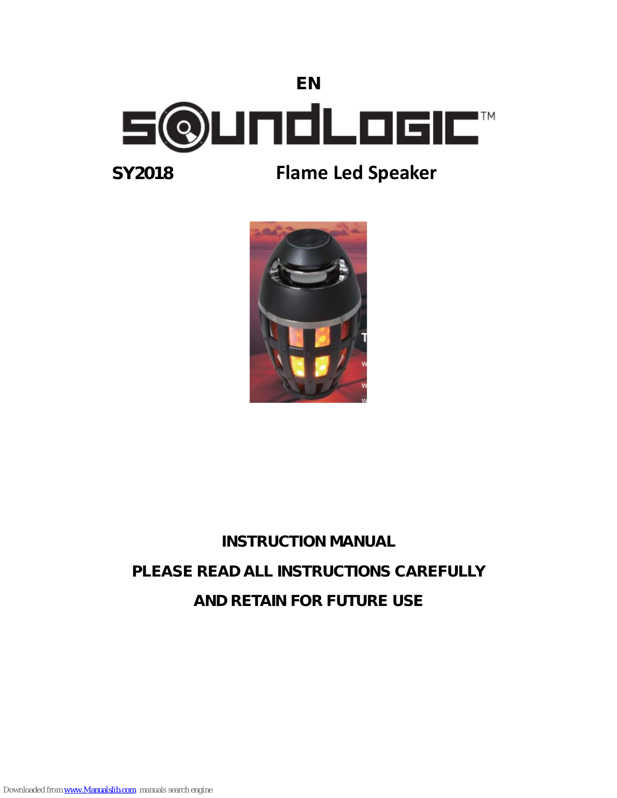 SoundLogic SY2018 Instruction Manual