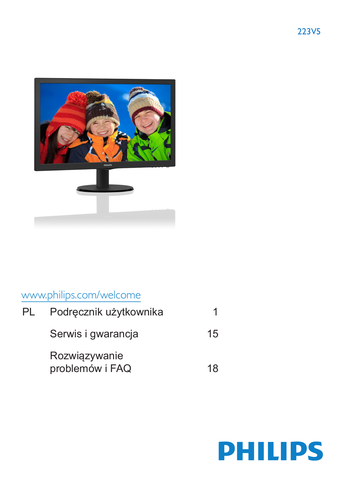 PHILIPS V-line 223V5LHSB, V-line 223V5LSB, V-line 223V5LHSB2 User guide - ManualMachine.com