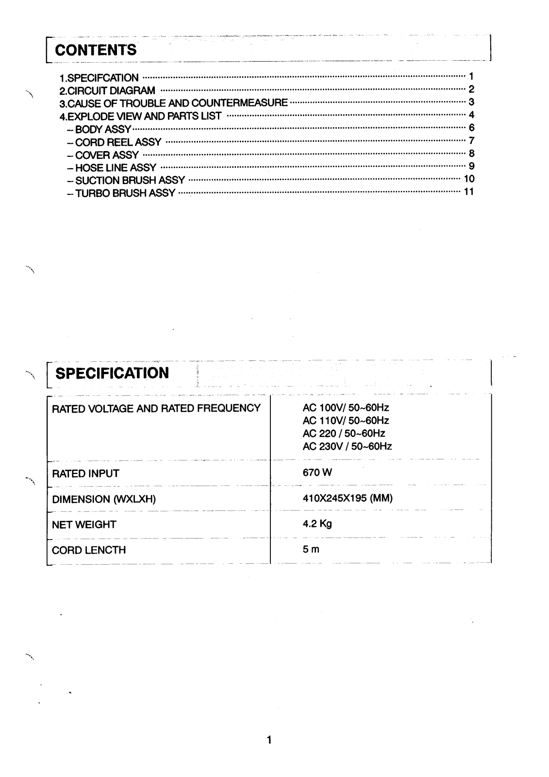 Daewoo RC-170 Service Manual