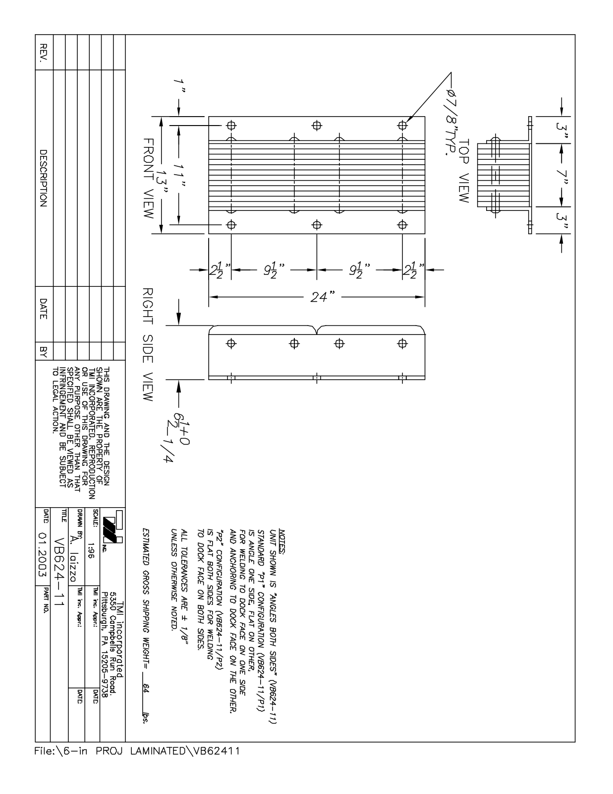 Tmi VB62411 User Manual