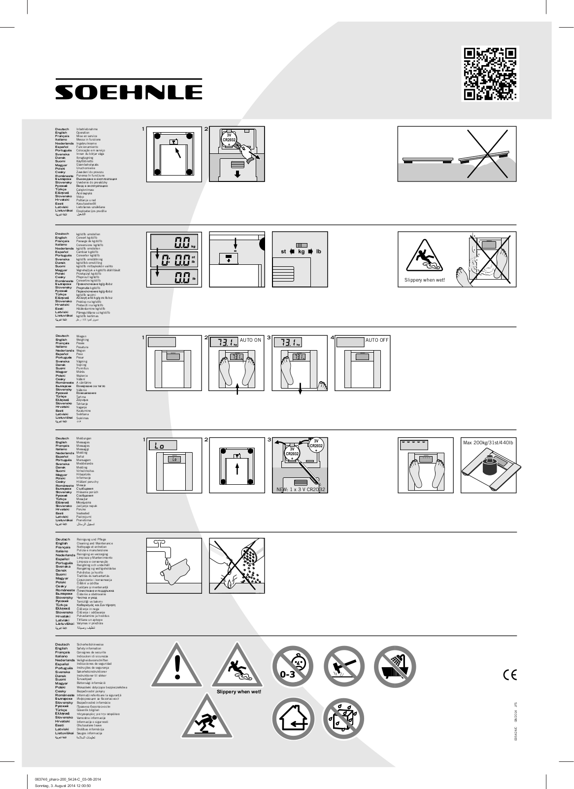 Soehnle Pharo 200 User Manual