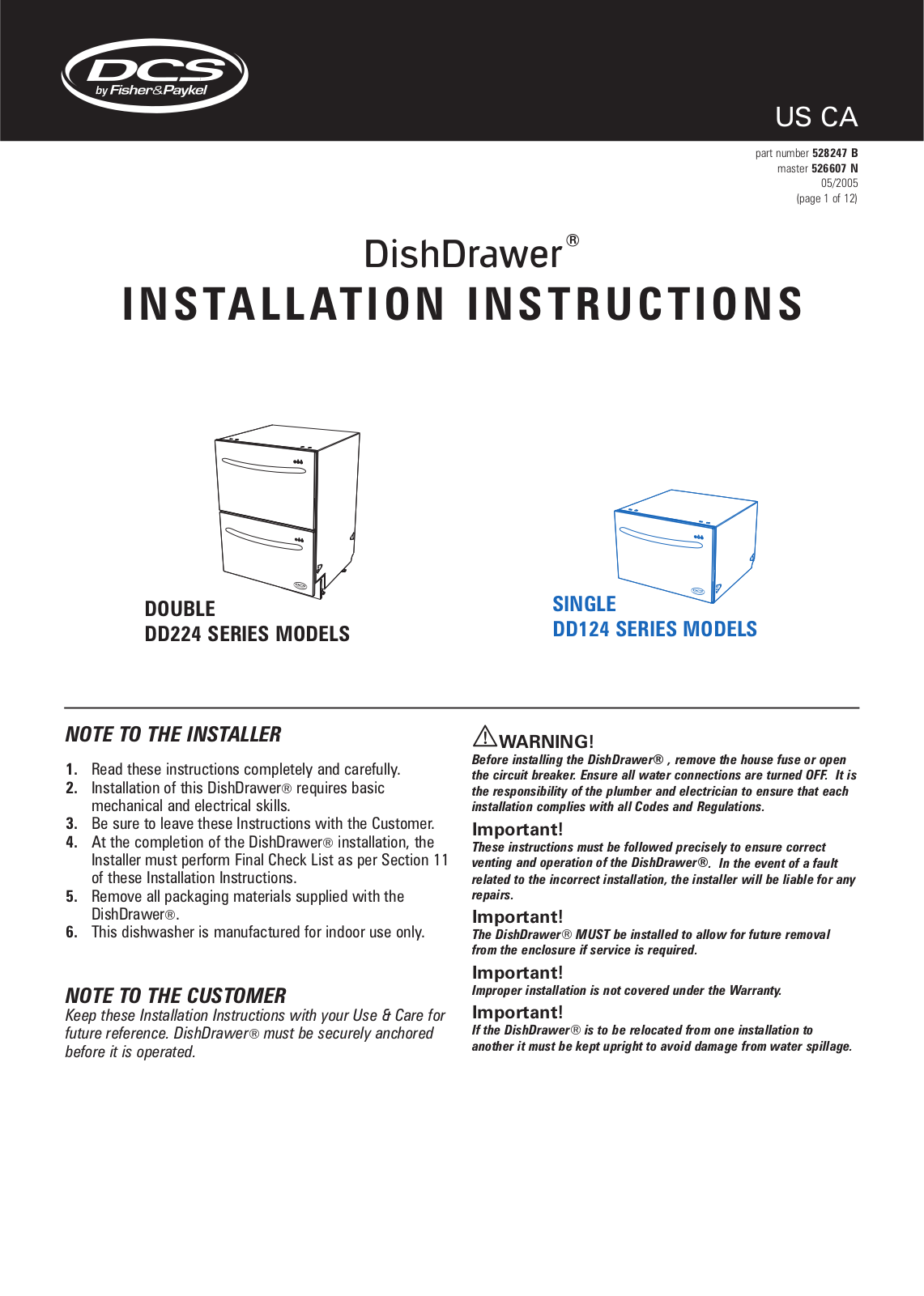 DCS DS224 User Manual