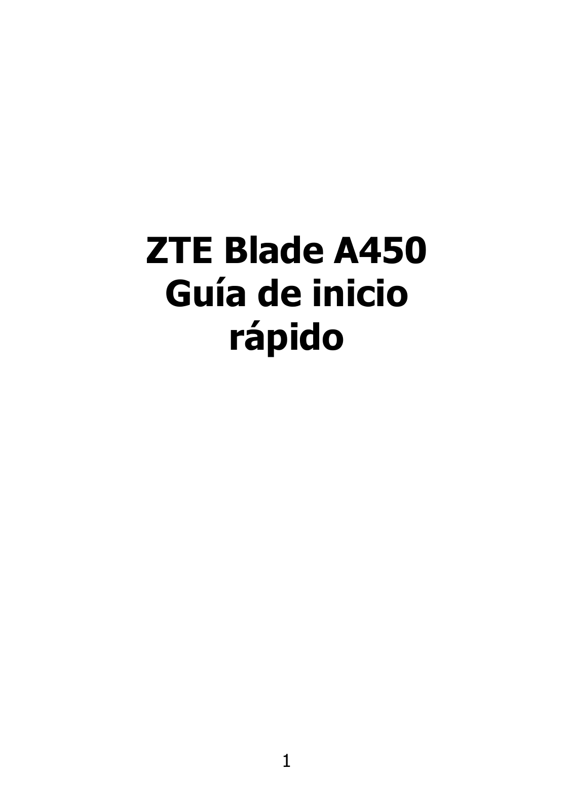 ZTE Blade A45, A450 User Manual