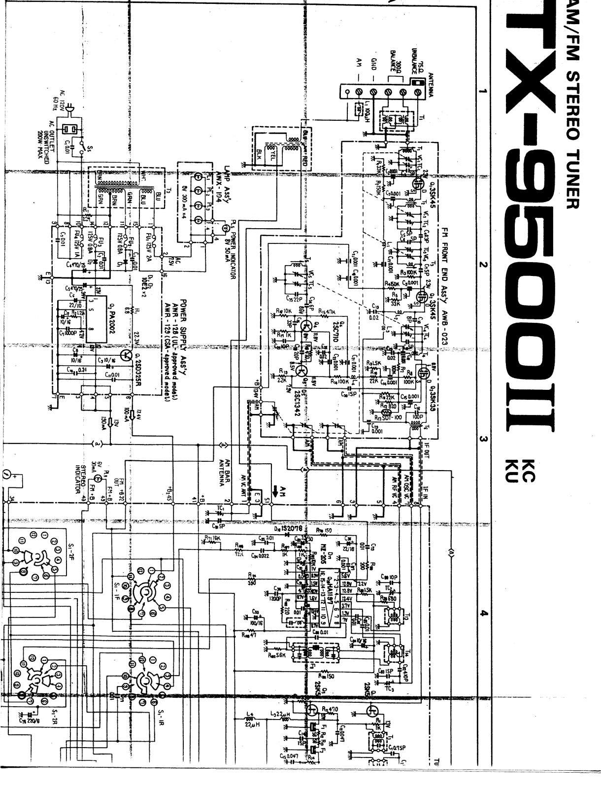 Pioneer TX-9500-II Schematic