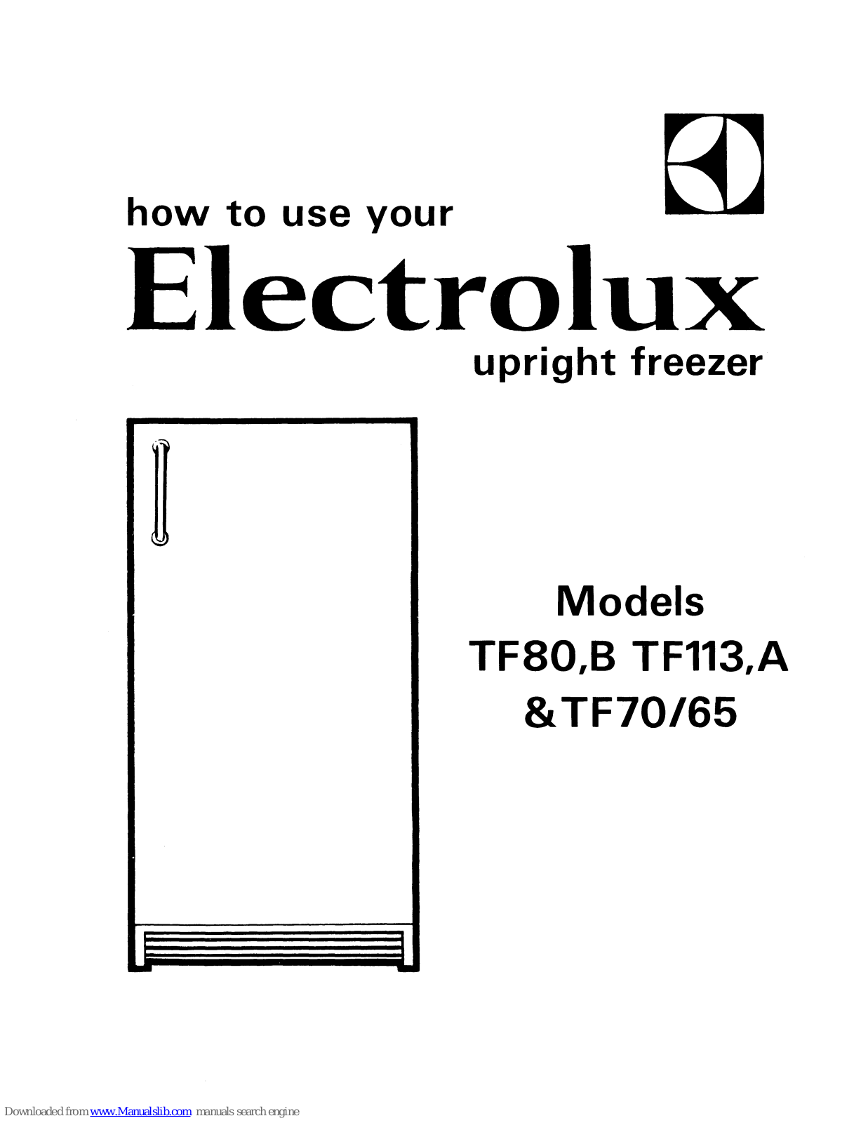 Electrolux B, TF113A, TF70/65, TF80B, TF113 User Manual