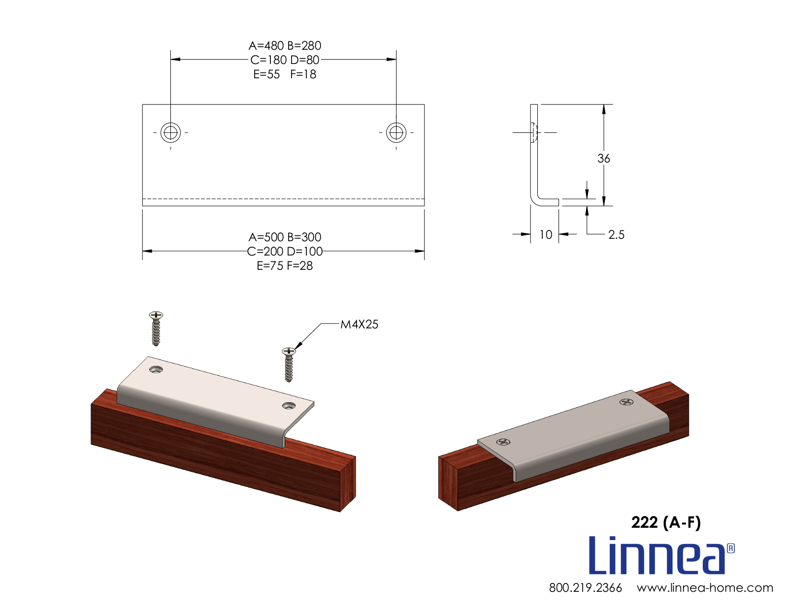 Linnea LNNE5801, LNNE5755, LNNE8955, LNNE8957, LNNE8963 Dimensions - ManualMachine.com