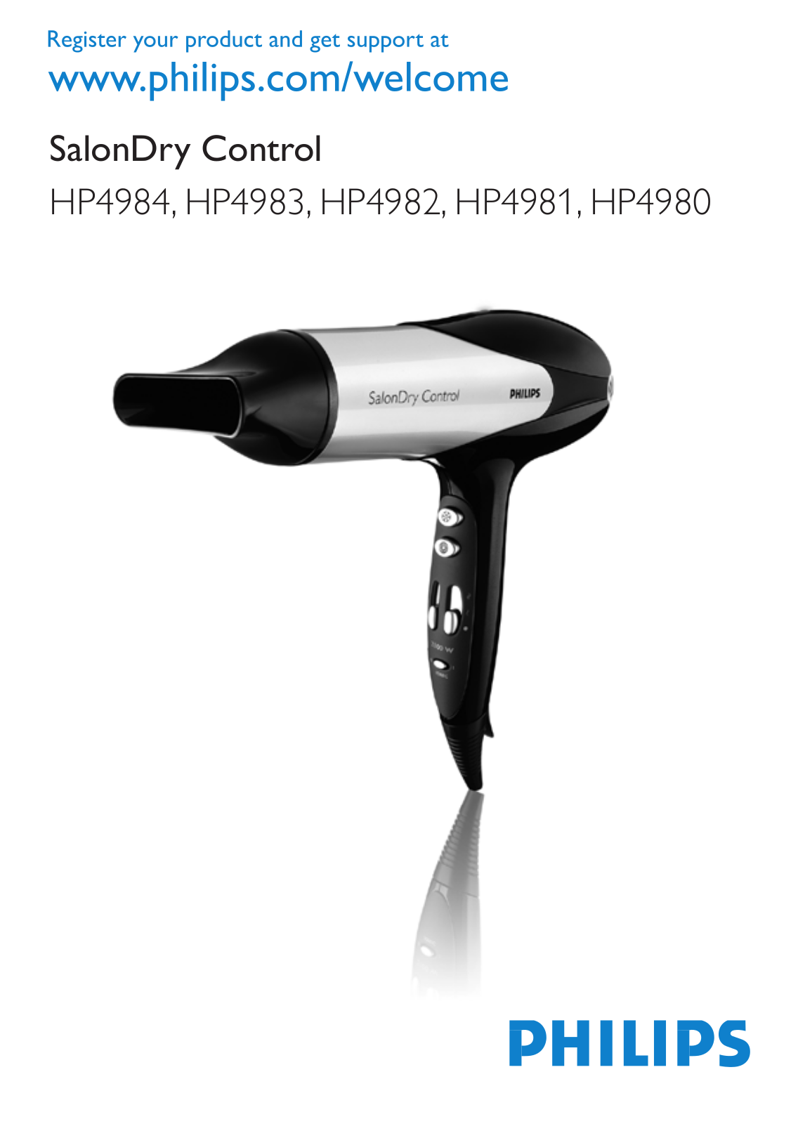 Philips SalonDry Control Sèche-cheveux User Manual