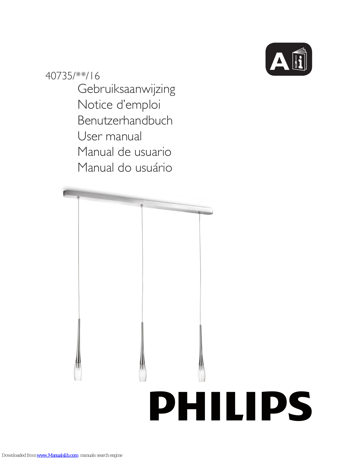 Philips 40735-11-16, 40735/**/16 User Manual