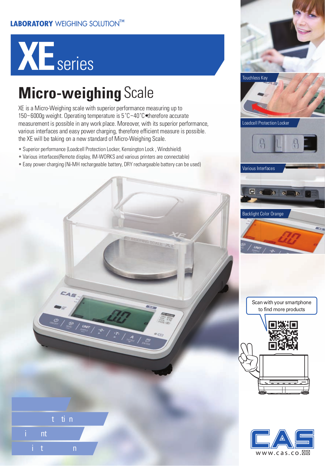 CAS XE-N 150, XE-N 300, XE-N 600, XE-N 1500, XE-N 3000 Datasheet