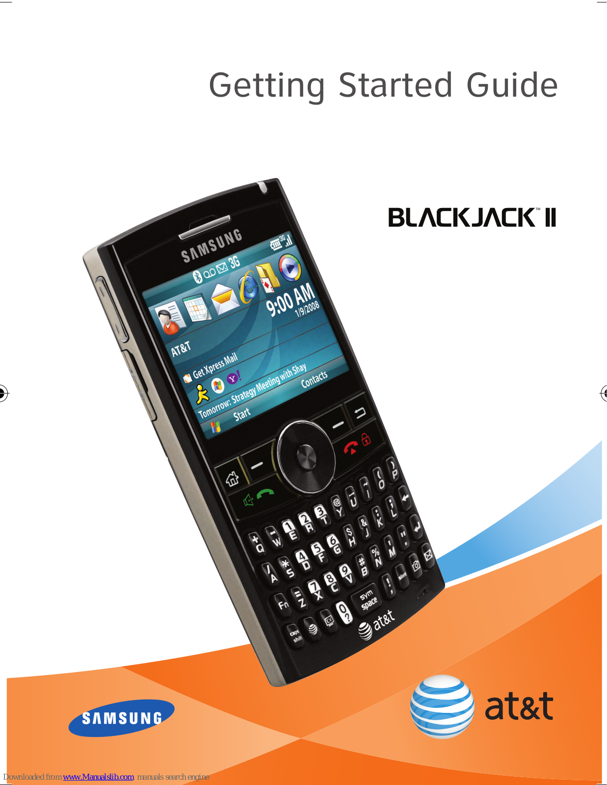 Samsung BLACKJACK II, WM6, I617 Getting Started Manual