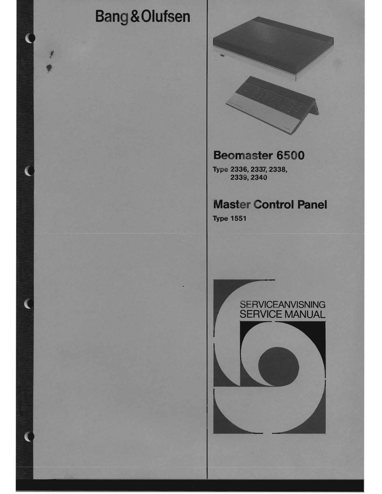 Bang Olufsen Beomaster 6500 Service Manual