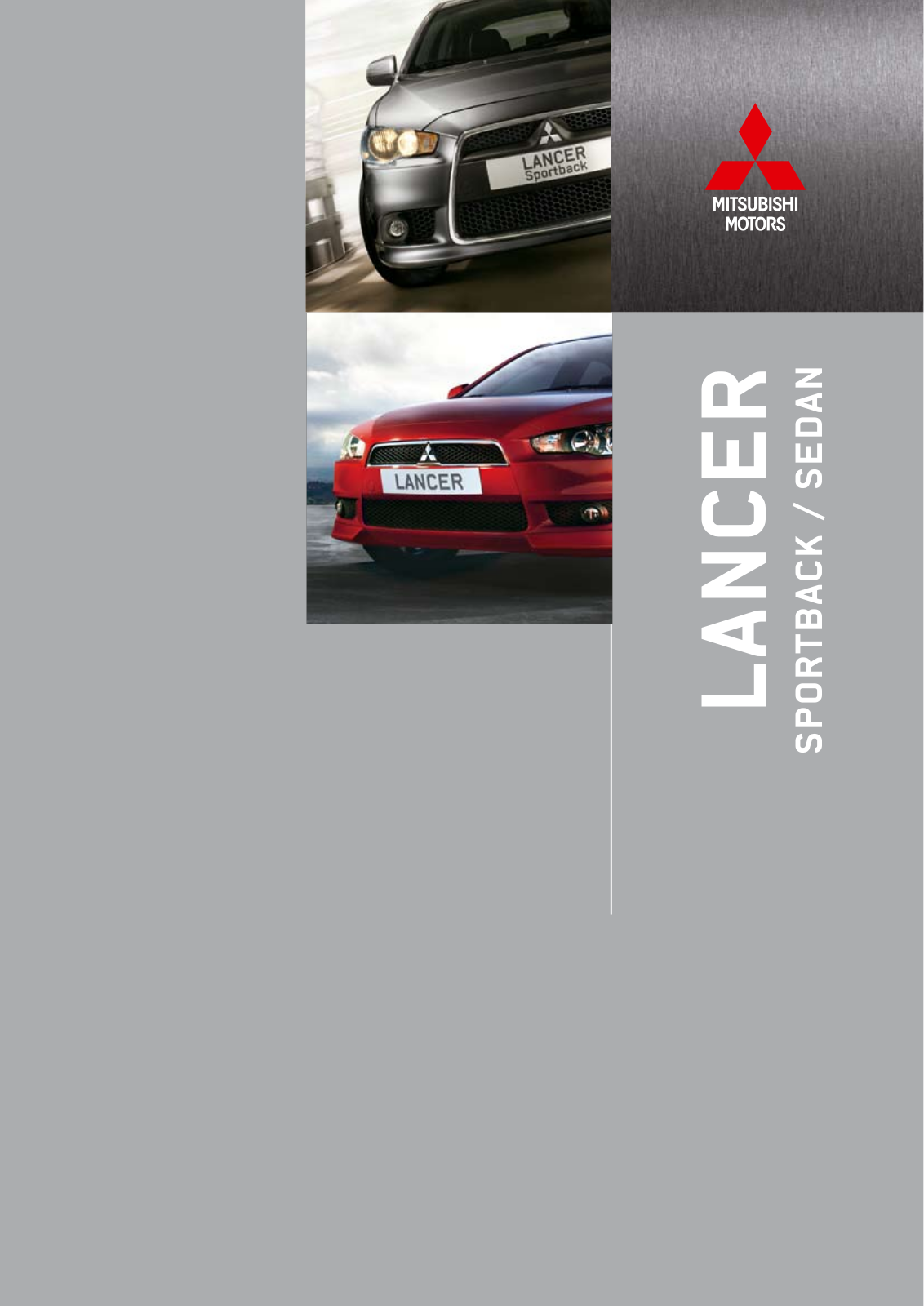 Mitsubishi LANCER SPORTBACK, LANCER SEDAN User Manual