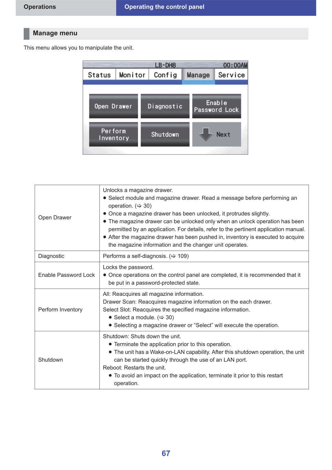 Panasonic LB-DH83 User Manual