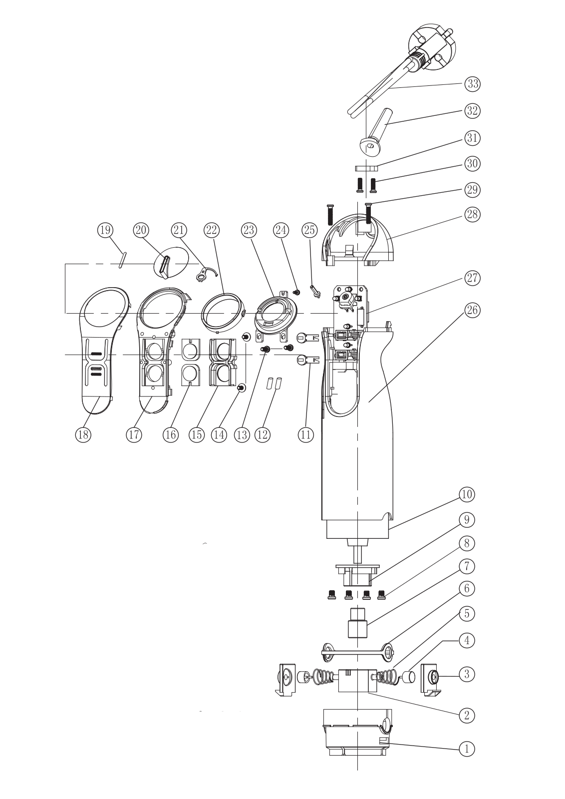 Vitek VT-1622 Explode View 1