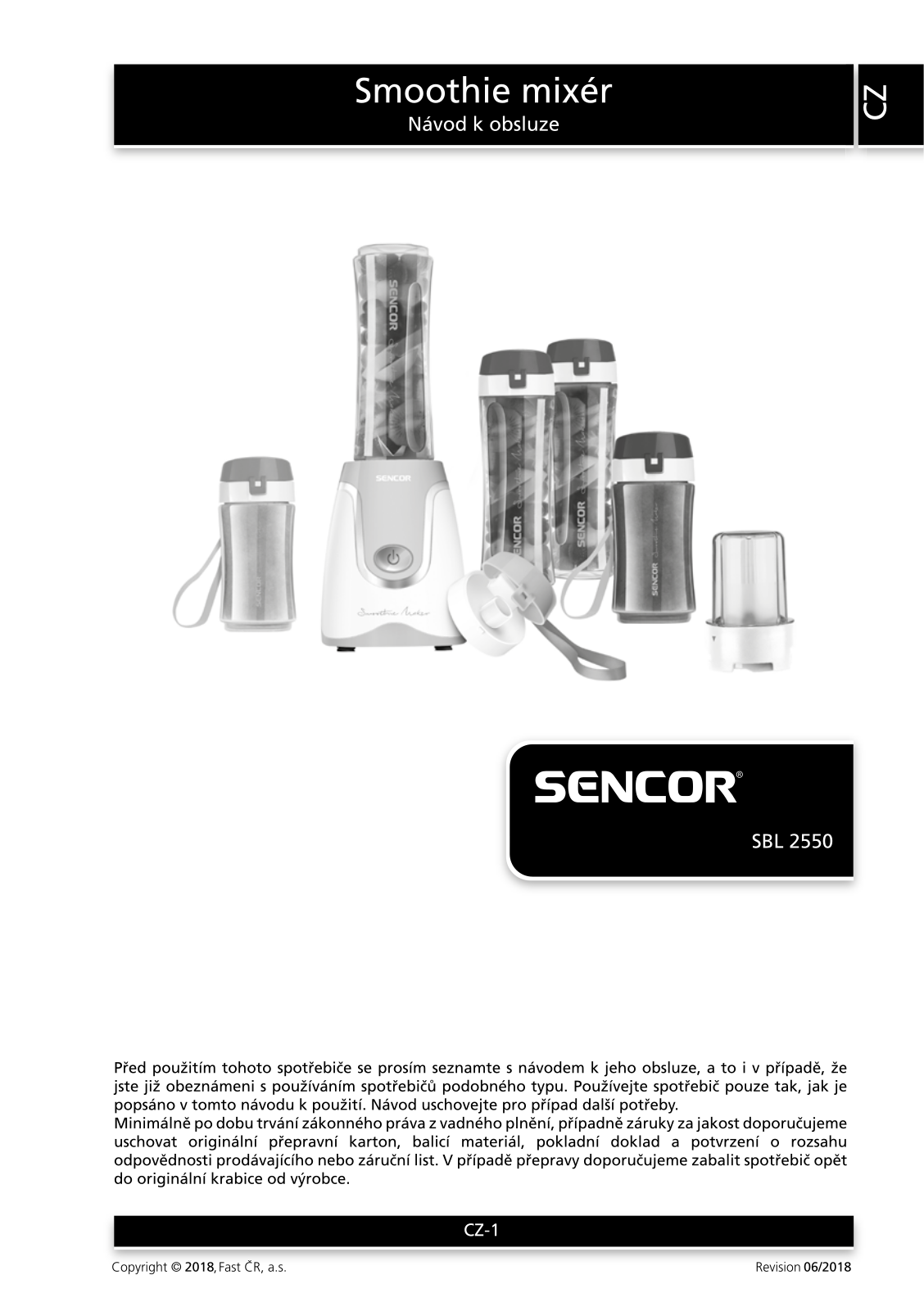 Sencor SBL 2550 User Manual