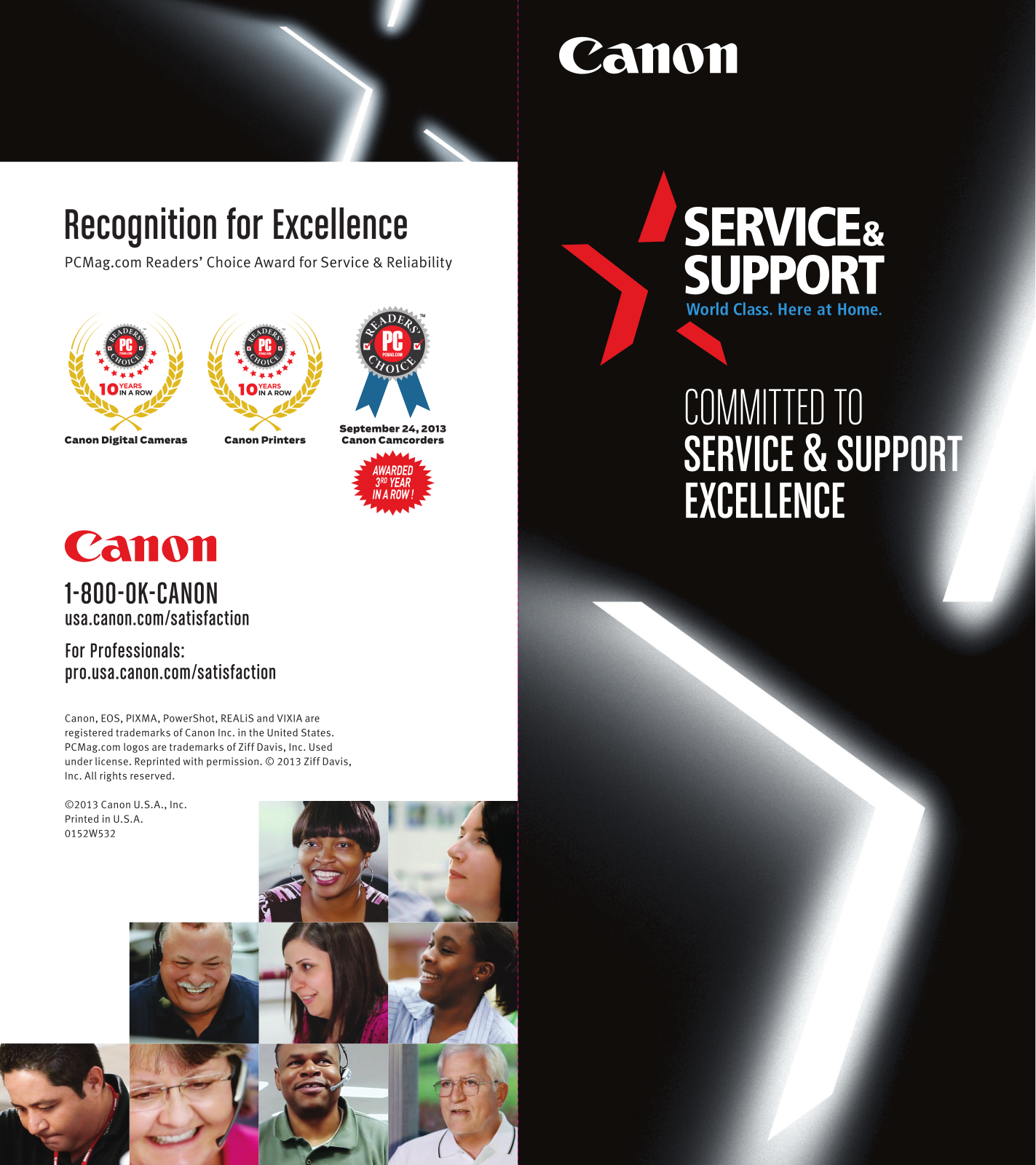 Canon 15 x 50 IS All Weather, 18 x 50 IS All Weather, FAXPHONE 10, FAXPHONE 1100, FAXPHONE 15 Service & Support Excellence Brochure