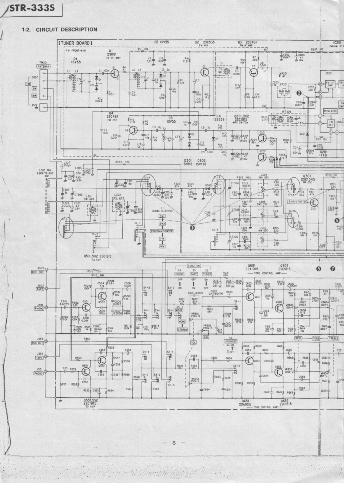 Sony STR-333-S Schematic