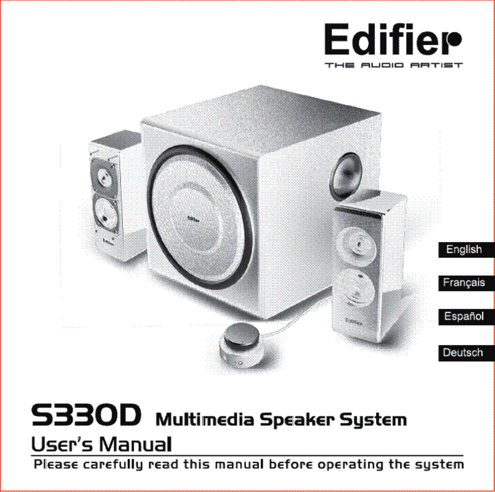 EDIFIER S330D User Manual