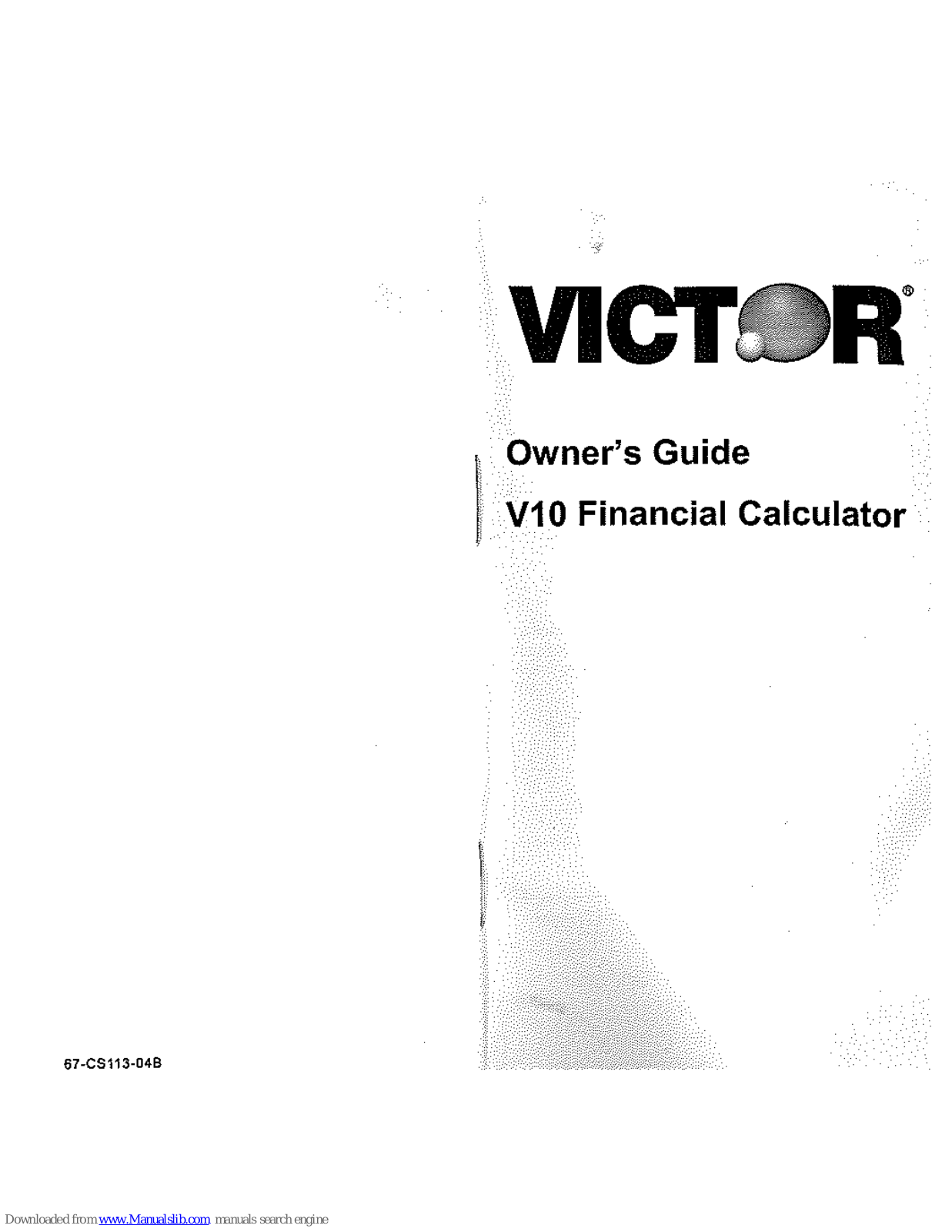 Victor V10 Owner's Manual