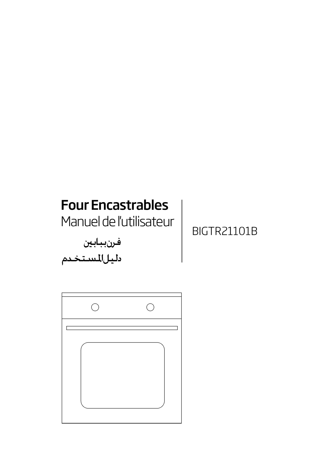 Beko BIGTR21101B User manual