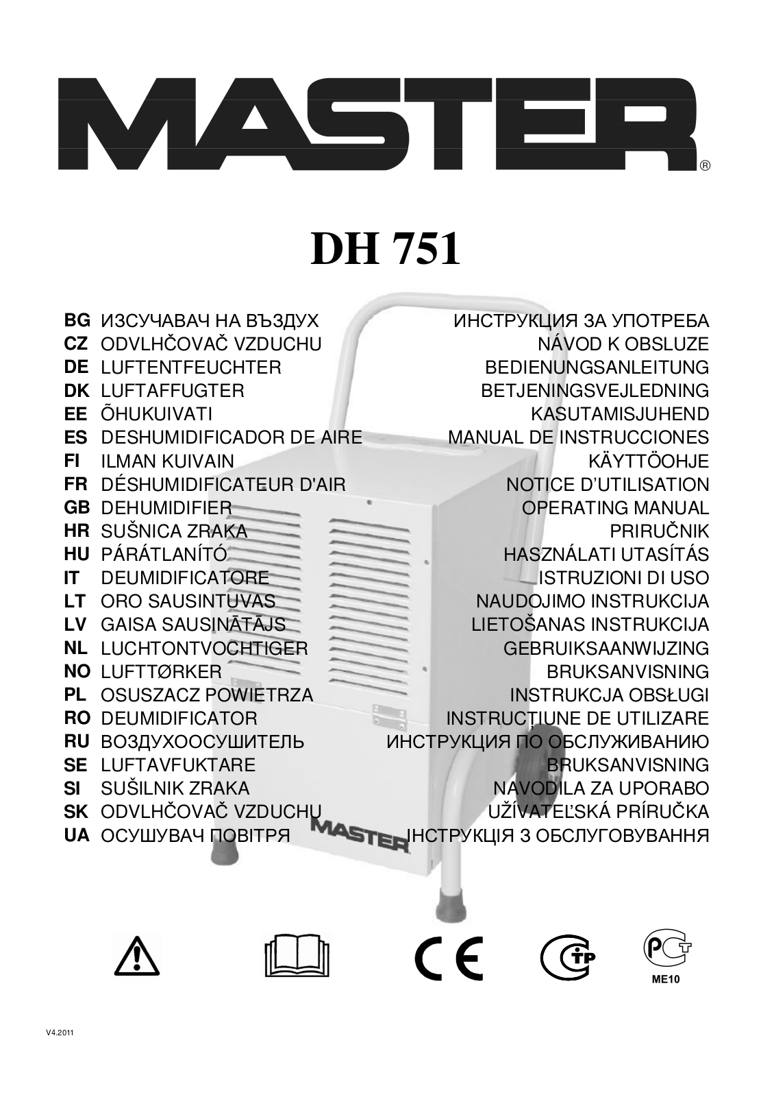 Master DH 751 User Manual