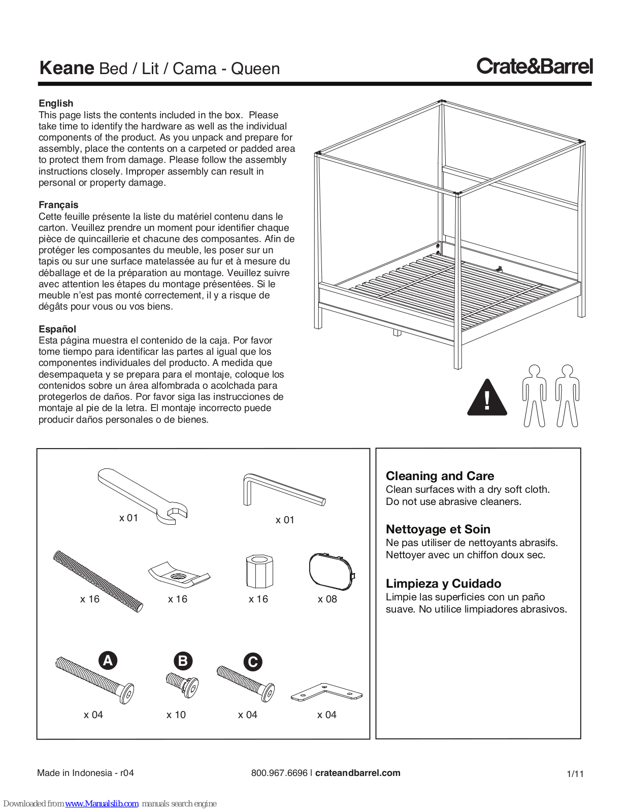 Crate&Barrel Keane User Manual