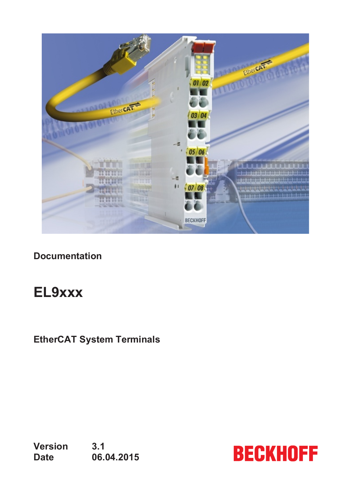 BECKHOFF EL9xxx User Manual